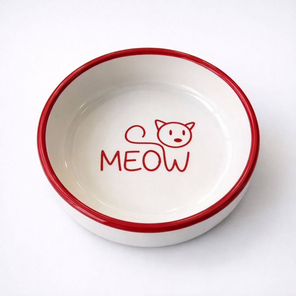 400 ML MİX BASKILI SERAMİK MAMA KABI