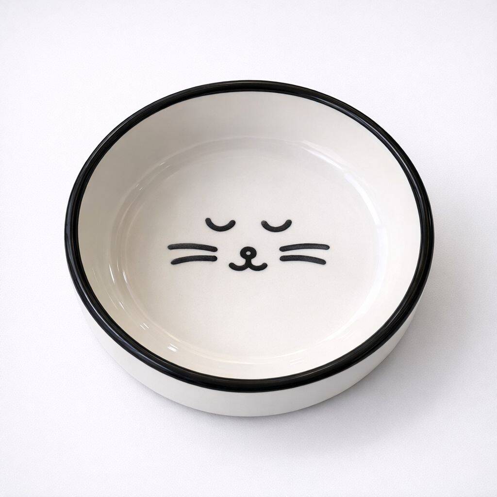 400 ML MİX BASKILI SERAMİK MAMA KABI