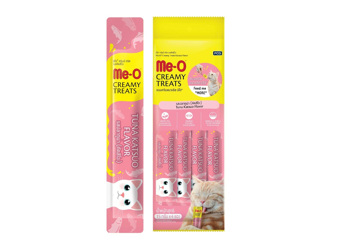  - 6-ME-O CREAMY MAVİ YÜZGEÇLİ ORK.KEDİ ÖDÜL 4*15GR 12'Lİ