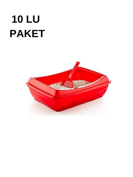 AÇIK KEDİ TUVALETİ ŞNY 10 LU PAKET 49x37,5x15 cm