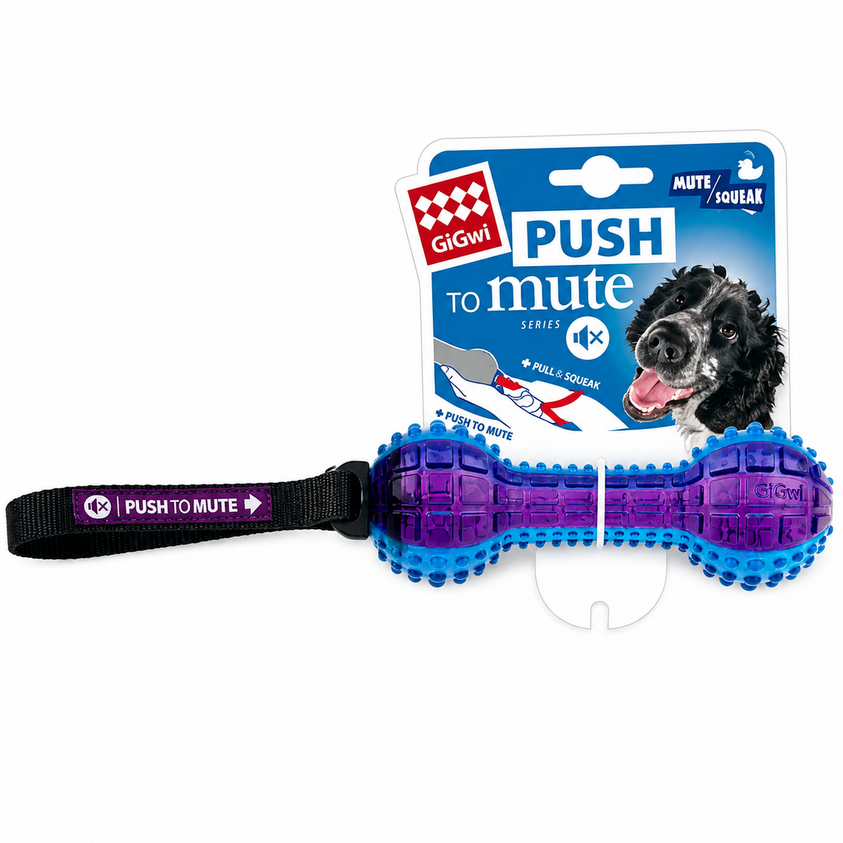 - 6183 Push To Mute Dambıl Ses Kont.18 cm Köpek Oyun