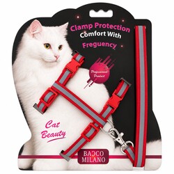 PETPRETTY - BACCO MİLANO KEDİ GÖĞÜS TASMA REFLEKTÖRLÜ