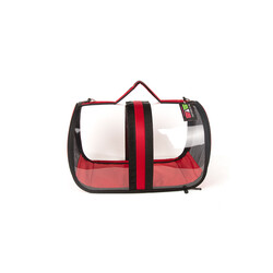PETPRETTY - BACCO MILANO TRANSPARENT RED 44X28X28 CM