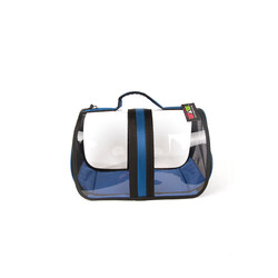 PETPRETTY - BACCO MILANO TRANSPARENT BAG BLUE 44X28X28 CM