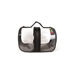 PETPRETTY - BACCO MILANO TRANSPARENT BLACK 44X28X28 CM