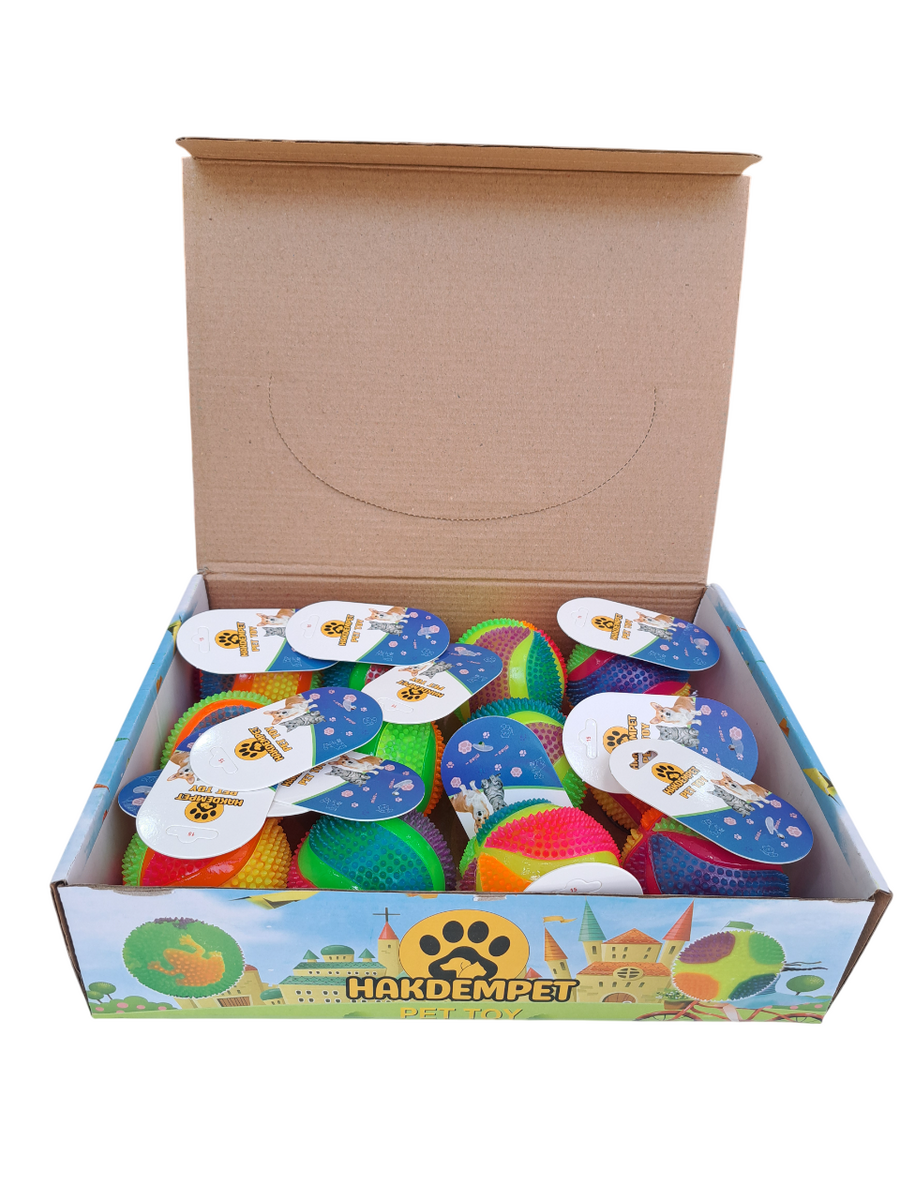 BASKETBOL DESENLİ IŞIKLI TOP 7,5 CM 12 Lİ PAKET