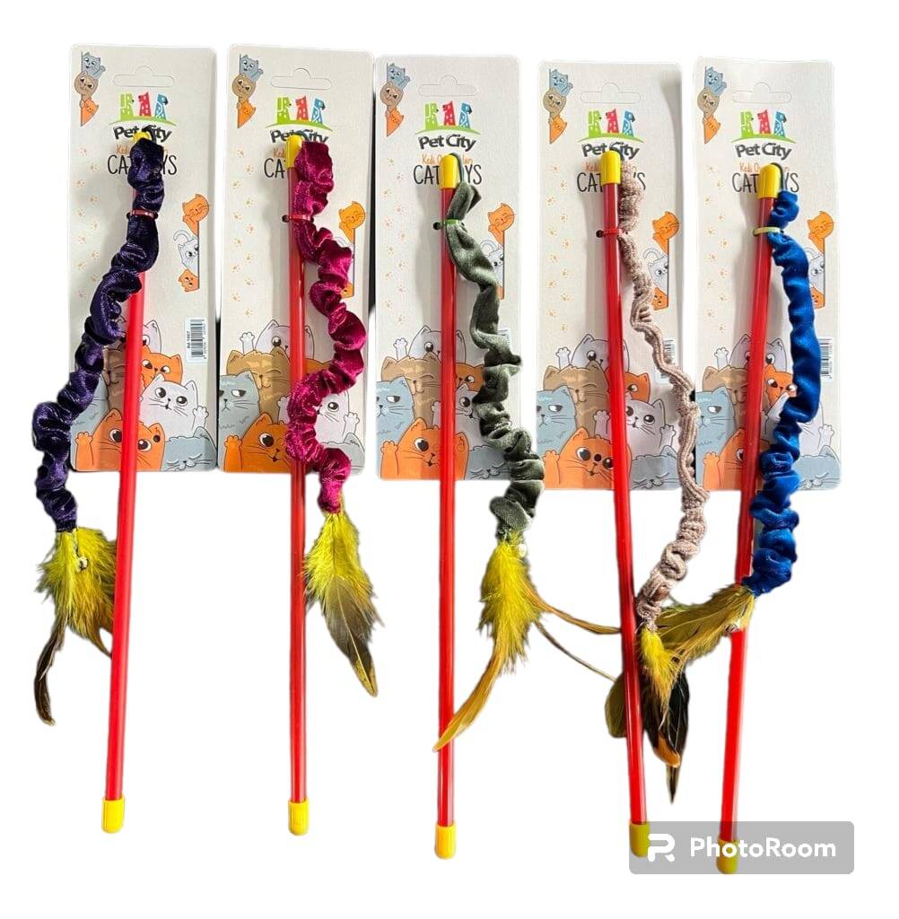 CAT TOYS LASTİK İPLİ OLTA 