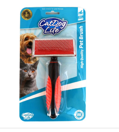 BURSA PET - CAT/DOGLİFE KEDİ ve KÖPEKLER İÇİN TELLİ FIRÇA (M)