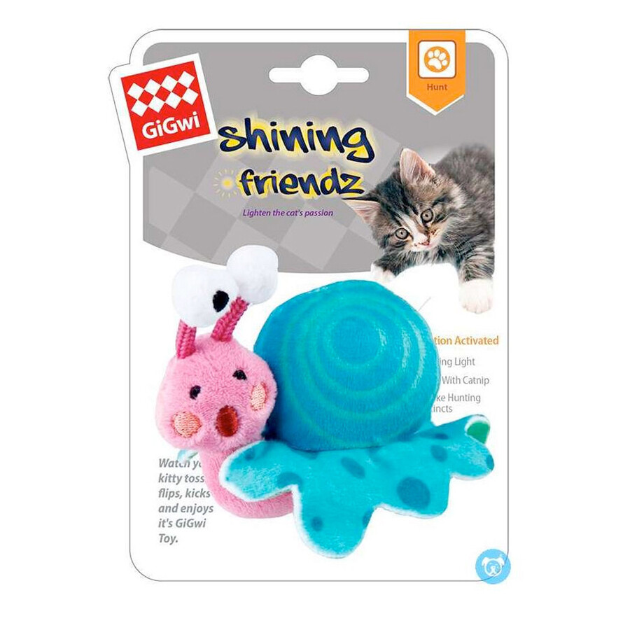  - 7460 Catnipli Işıklı Salyangoz Kedi Oyuncağı