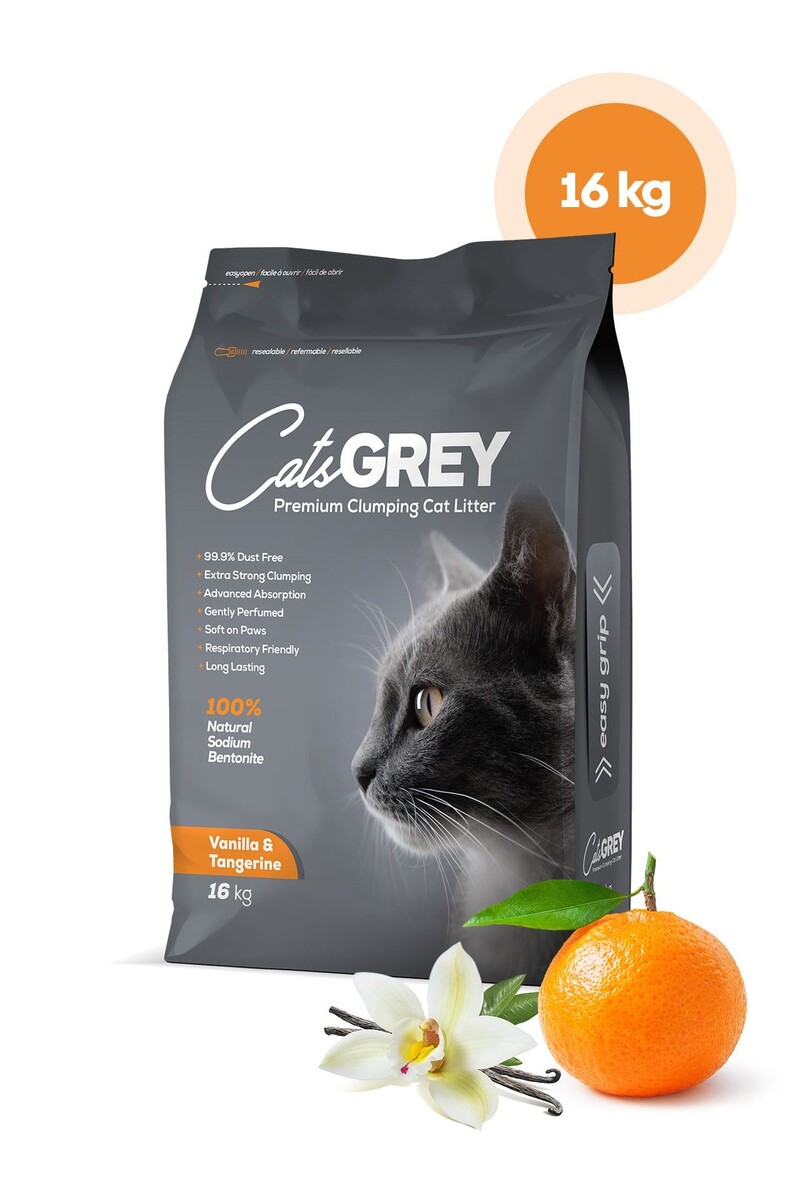  - CAT'S GREY VANİLLA&TANGERİNE 16 KG