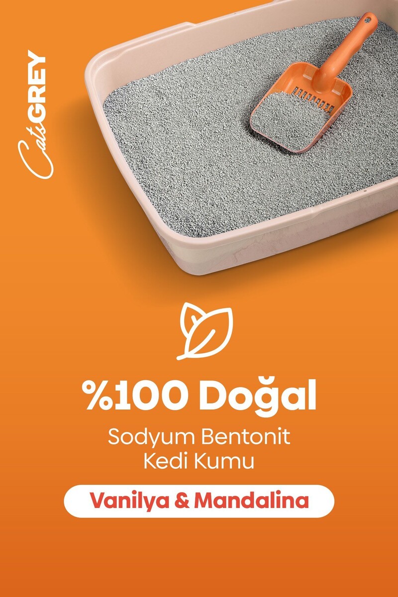 CAT'S GREY VANİLLA&TANGERİNE 16 KG - Thumbnail