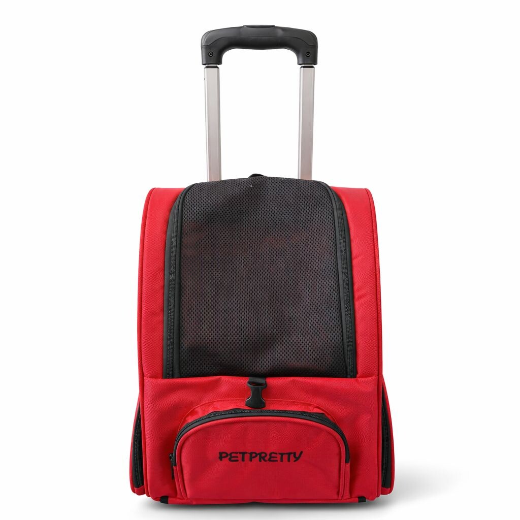 PETPRETTY - BACKPACK WITH WHEEL RED 32X28X46