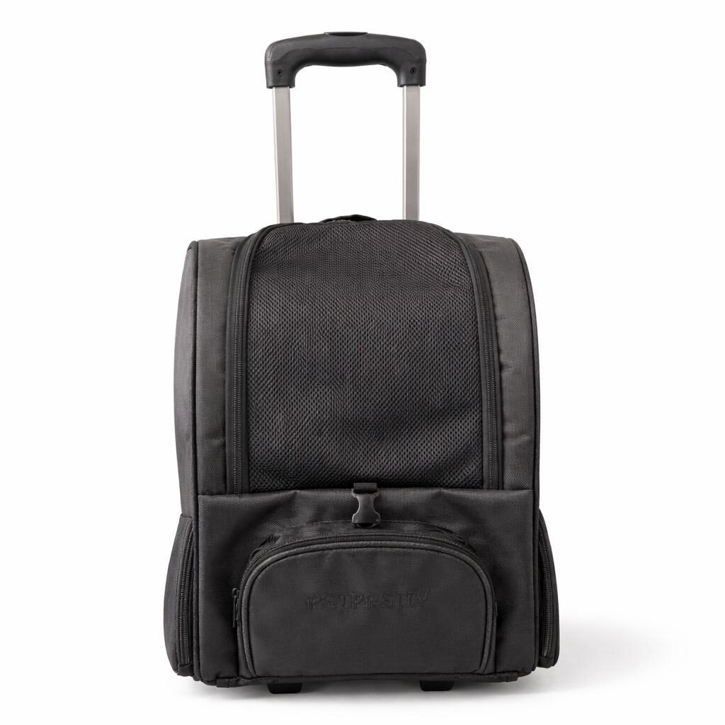PETPRETTY - PETPRETTY BACKPACK WITH WHEEL BLACK 32X28X46