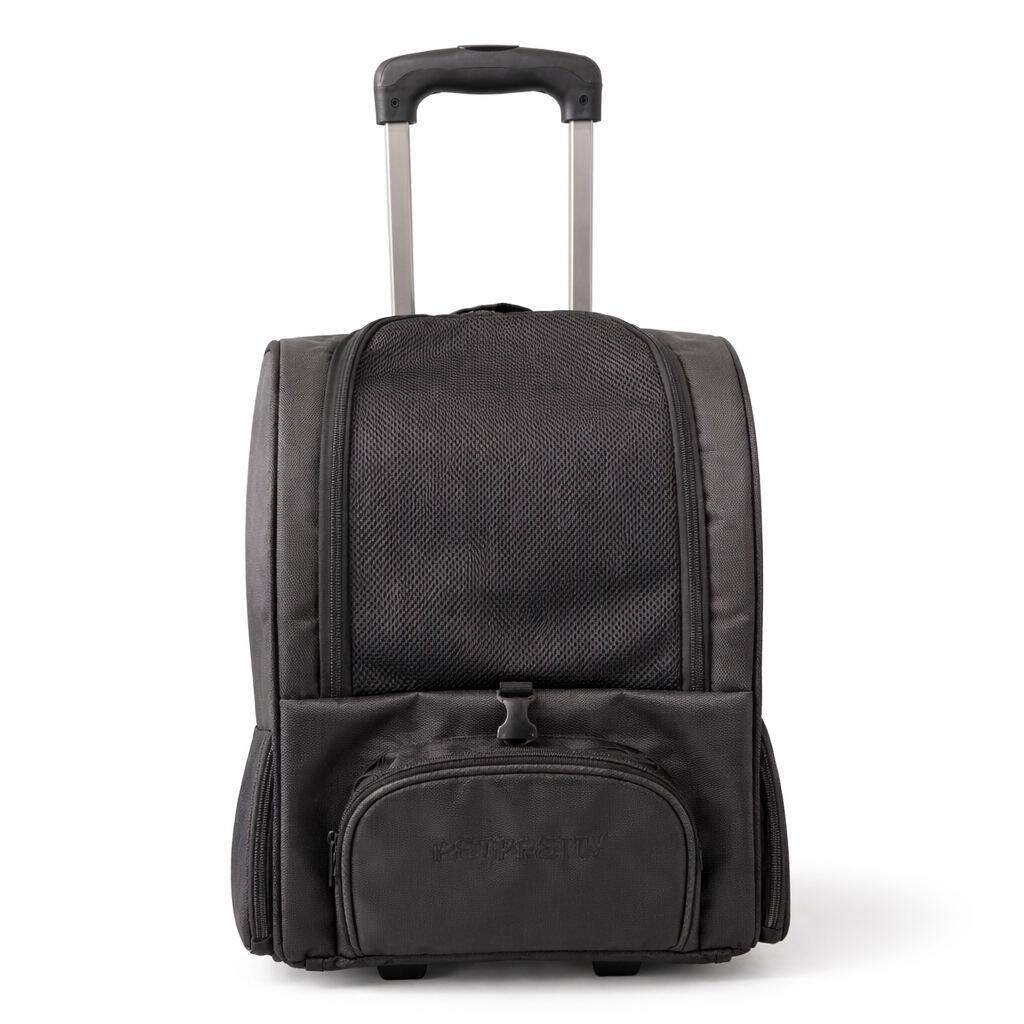 PETPRETTY BACKPACK WITH WHEEL BLACK 32X28X46