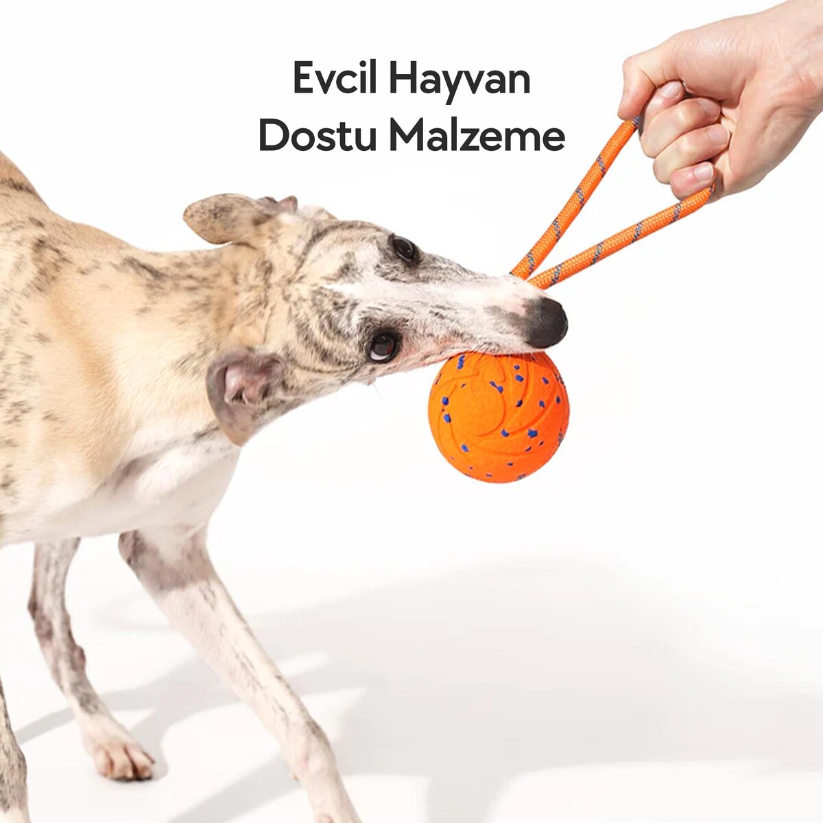 CHEERBLE AKILLI İNTERAKTİF KÖPEK OYUNCAĞI İPLİ TURUNCU 7X7X7 CM - Thumbnail