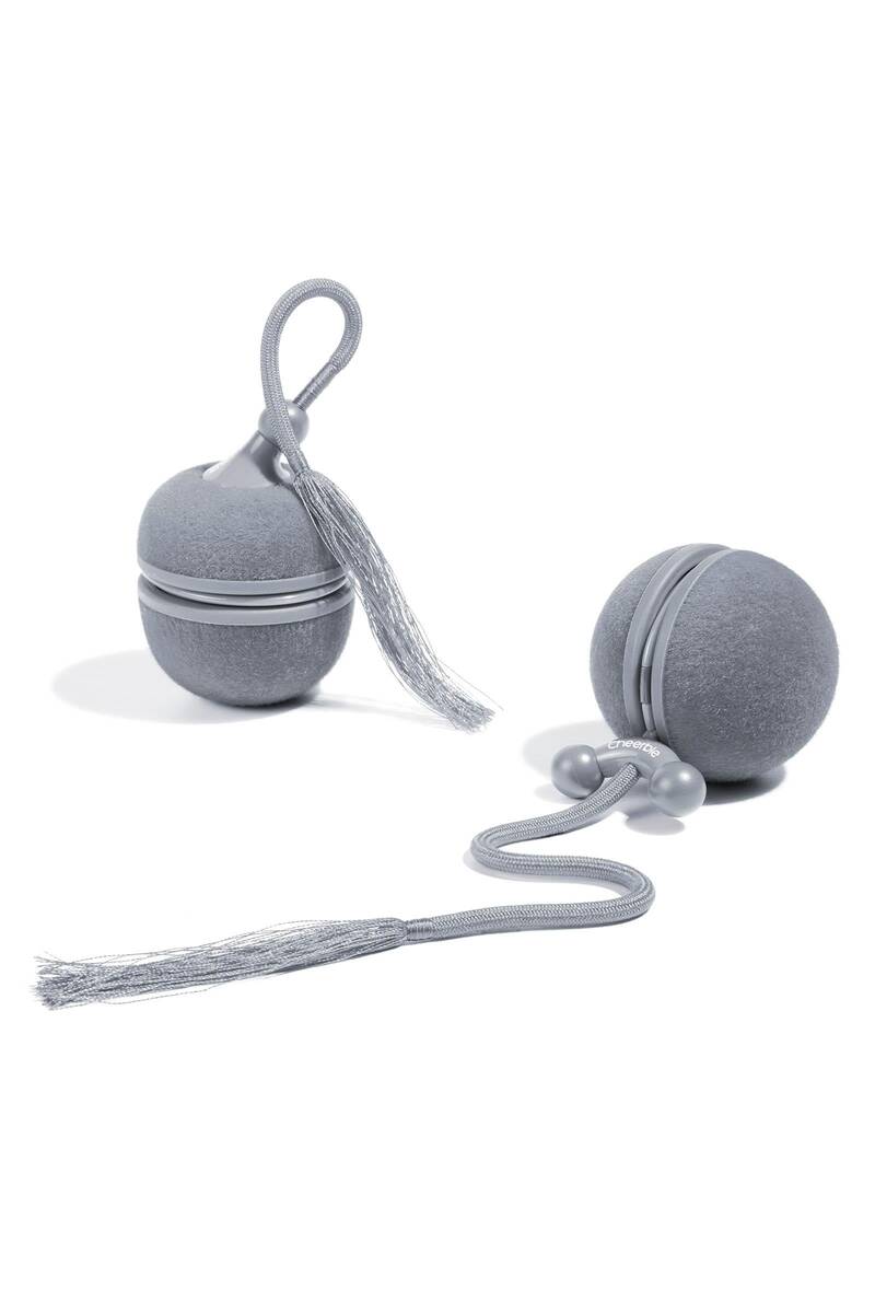 CHEERBLE WİCKED BALL DUO2 İNTERAKTİF ŞARJLI KEDİ OYUN TOPU (2-in-1) GRİ