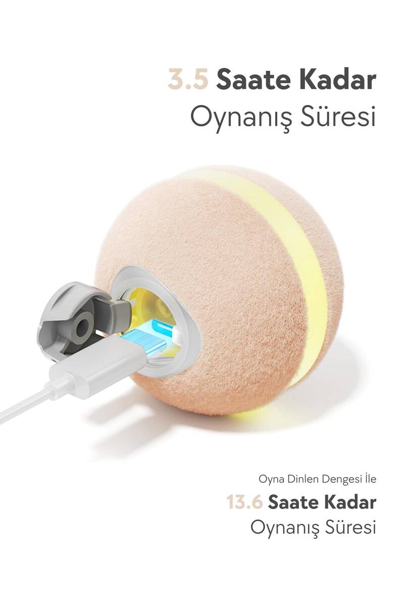 CHEERBLE WİCKED BALL M3 İNTERAKTİF ŞARJLI KEDİ TOPU KREM