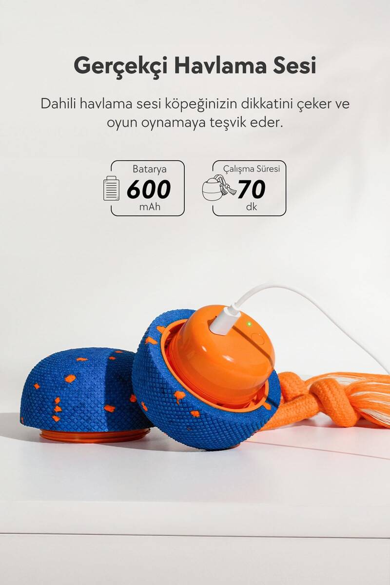 CHEERBLE WİCKED BALL ROLLY ŞARJLI İNTERAKTİF KÖPEK OYUNCAK TOPU MAVİ