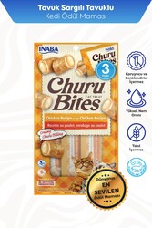  - CİAO CHURU BİTES TAVUK SARGILI KEDİ ÖDÜL 30GR 12'Lİ