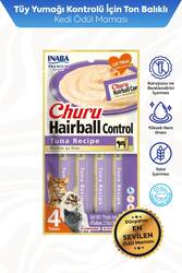 CİAO CHURU HAİRBALL TÜY YUMAĞI KONTROLLÜ TON BALIKLI ÖDÜL 56GR 12'Lİ