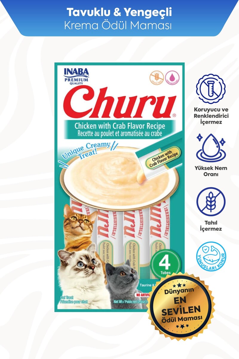 CIAO CHURU CHICKEN AND CRAB CAT CREAM - Thumbnail