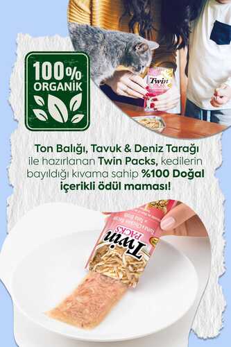 CİAO TWİN PACKS DENİZ TARAKLI,TON BAL.VE TAVUKLU KEDİ ÇORBASI 80GR 12'Lİ