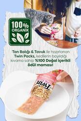 CİAO TWİN PACKS TON BALIKLI VE TAVUKLU KEDİ ÇORBASI 80GR 12'Lİ