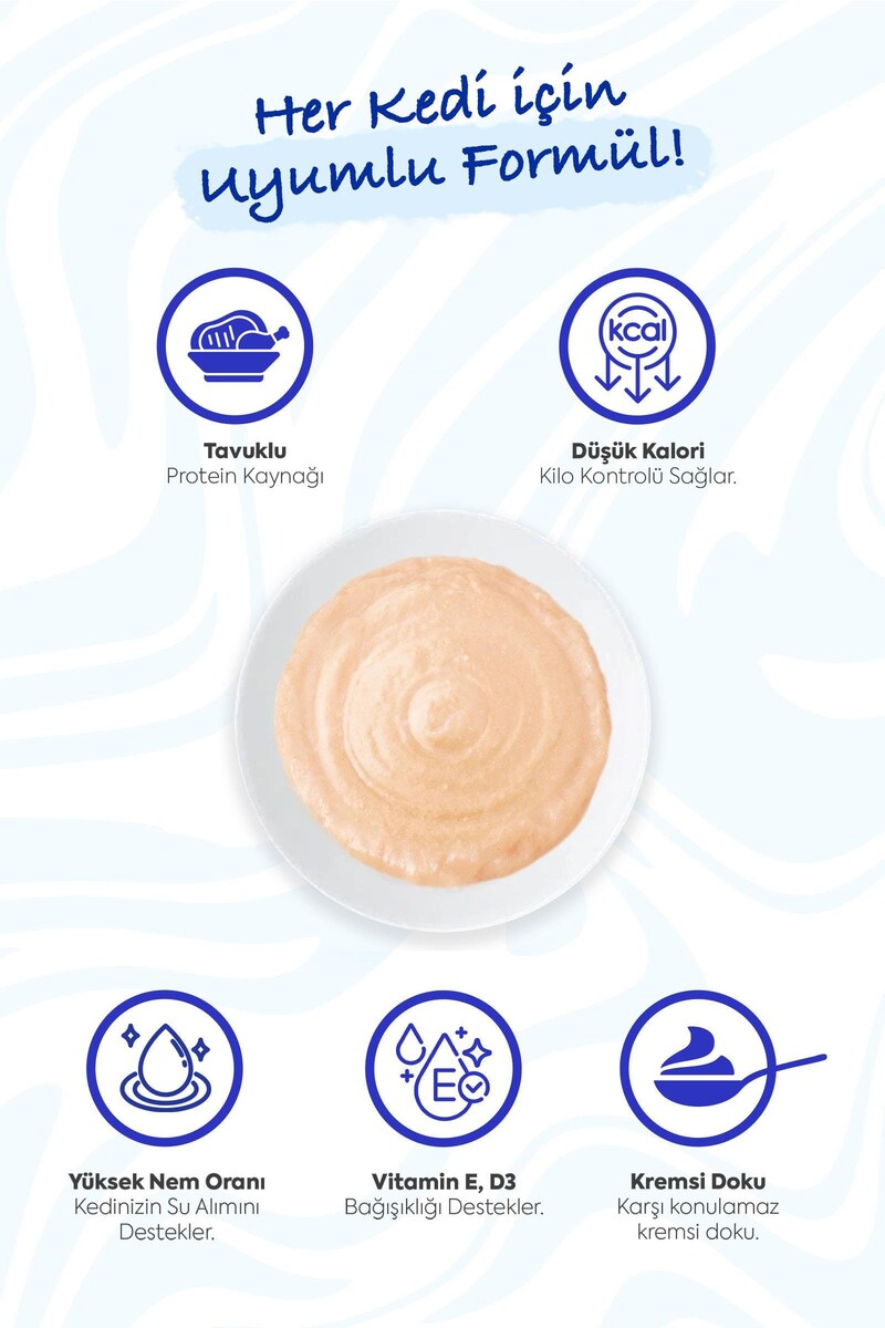 CLAO CHURU CREAM CHICKEN FLAVORED FOR CREAM 4X 14GR - Thumbnail