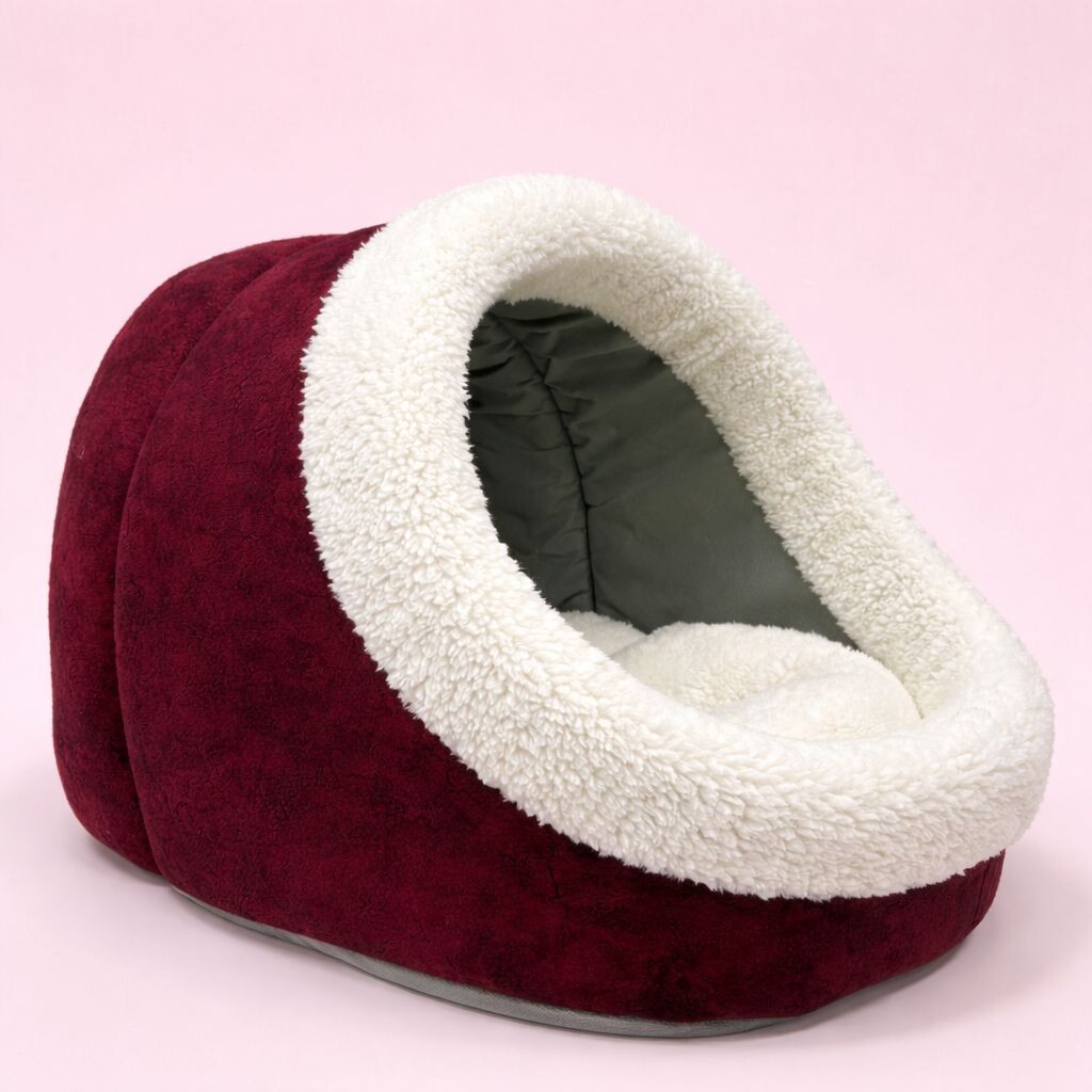 PETPRETTY - COMFORT ALASKA YUVA KIRMIZI YATAK 47x40x38 cm