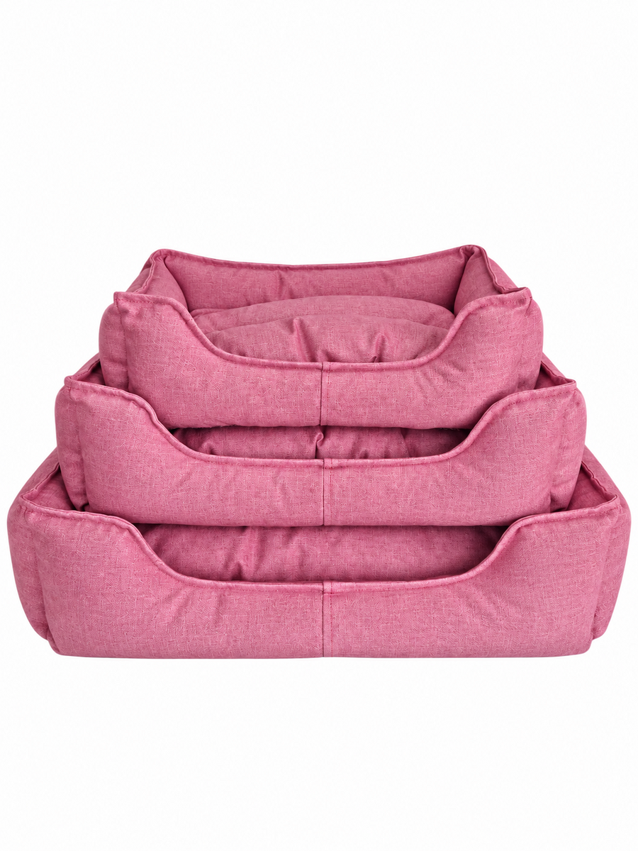 PETPRETTY - COMFORT KOLTUK YATAK 3'LÜ SERİ GÜL KURUSU