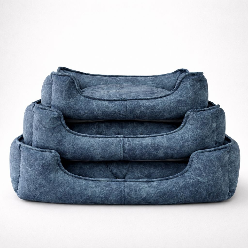 PETPRETTY - COMFORT KOLTUK YATAK 3'LÜ SERİ MAVİ