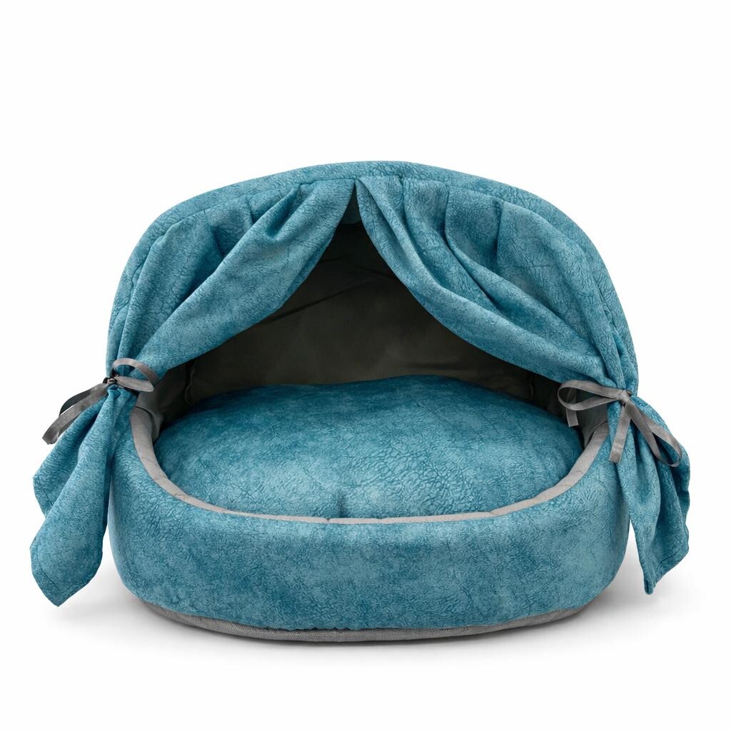 PETPRETTY - COMFORT PERDELİ YUVA MAVİ