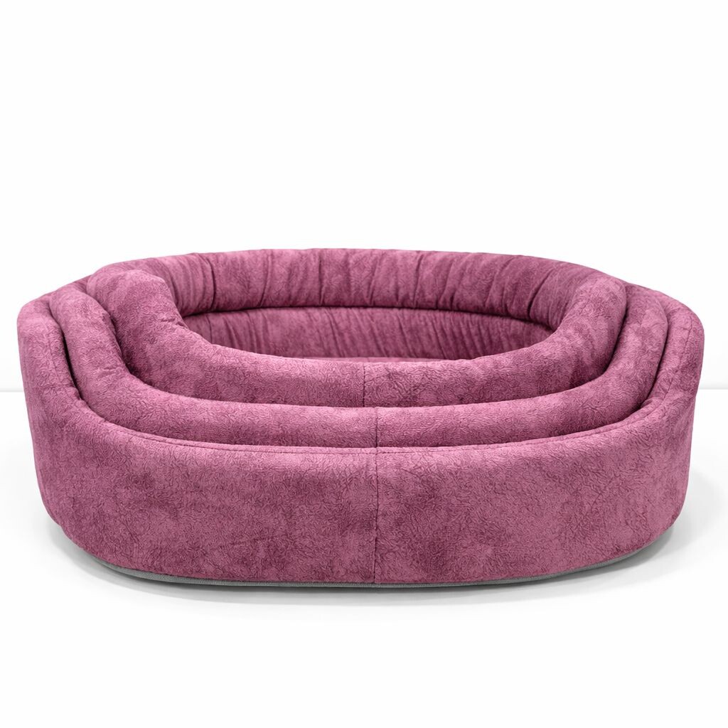 PETPRETTY - COMFORT ÜÇLÜ SET GÜL KURUSU YATAK 23x41x63cm