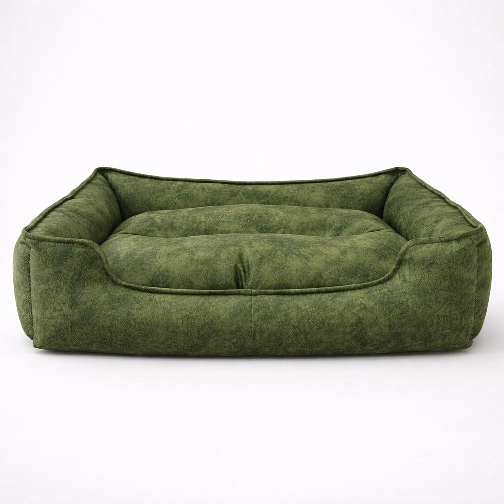 PETPRETTY - COMFORT BED NO4 DARK GREEN65X85X22 CM
