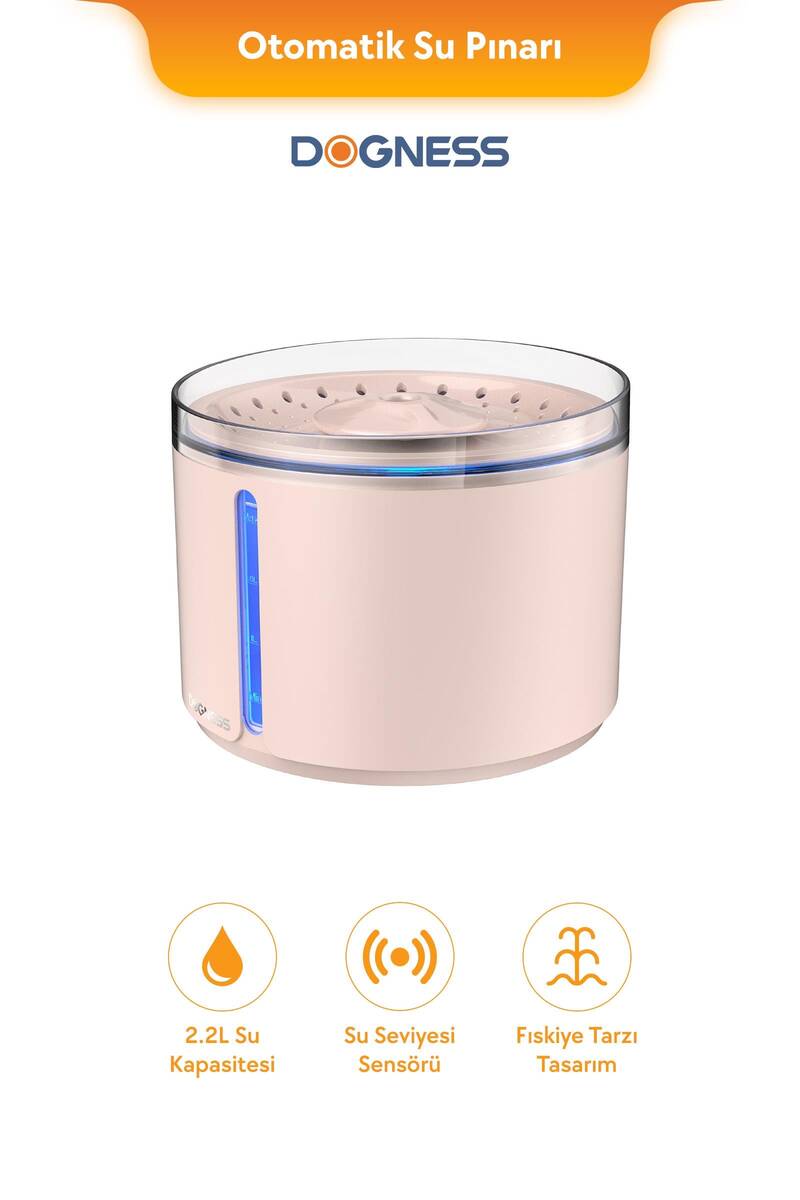 D09 DOGNESS AKILLI OTOMATİK SU PINARI 2.2L - PEMBE
