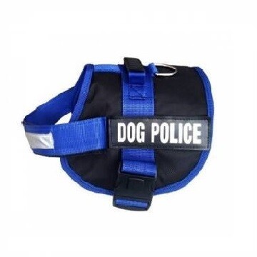 PETPRETTY - DOG POLICE COLLAR BIG BLUE