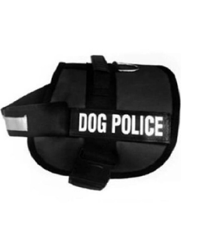 PETPRETTY - DOG POLICE COLLAR BIG BLACK