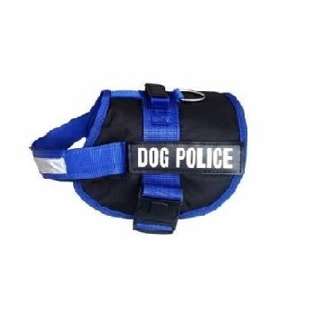 PETPRETTY - DOG POLICE COLLAR SMALL BLUE