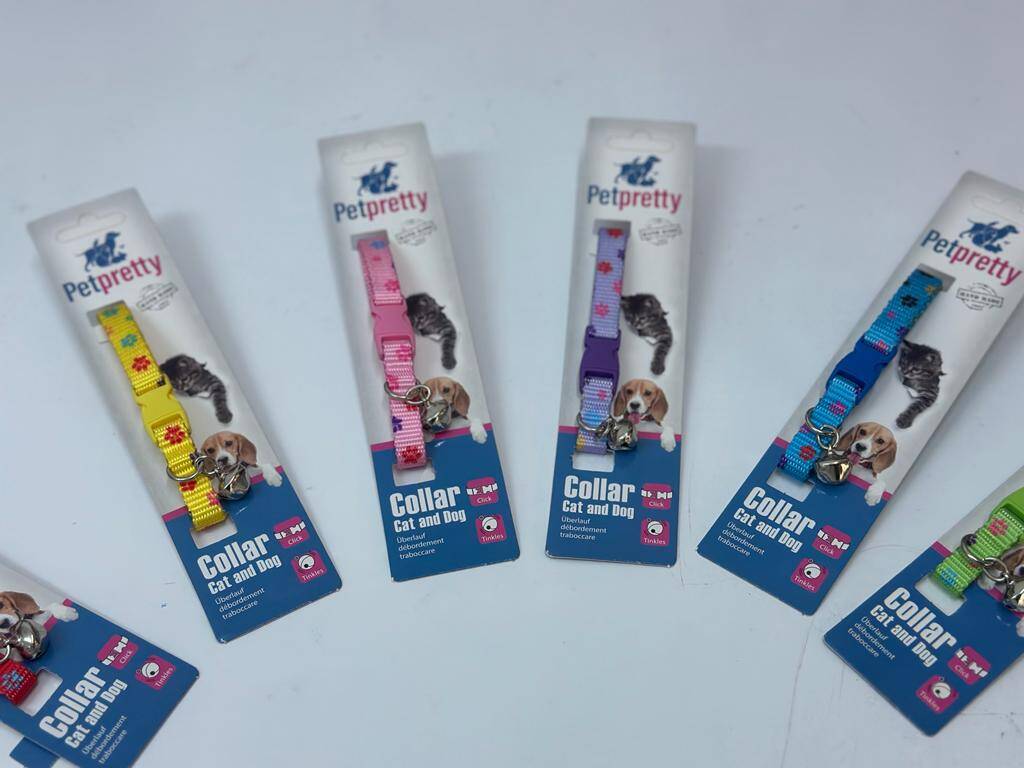 KEDİ KÖPEK BOYUN TASMASI DESENLİ TEKLİ KARTON 12'Lİ PAKET