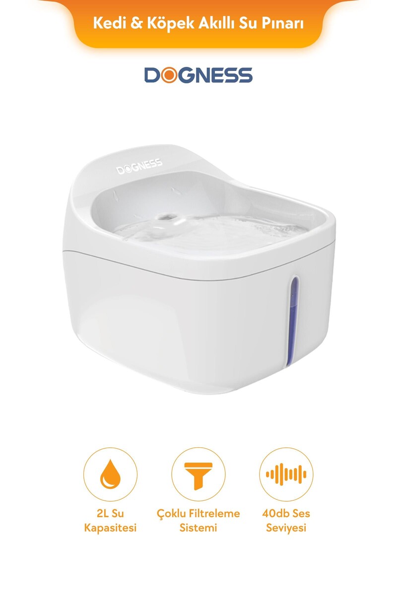  - DOGNESS D01 AKILLI SU PINARI 2LT-SESSİZ MOTOR,FİLTRELİ
