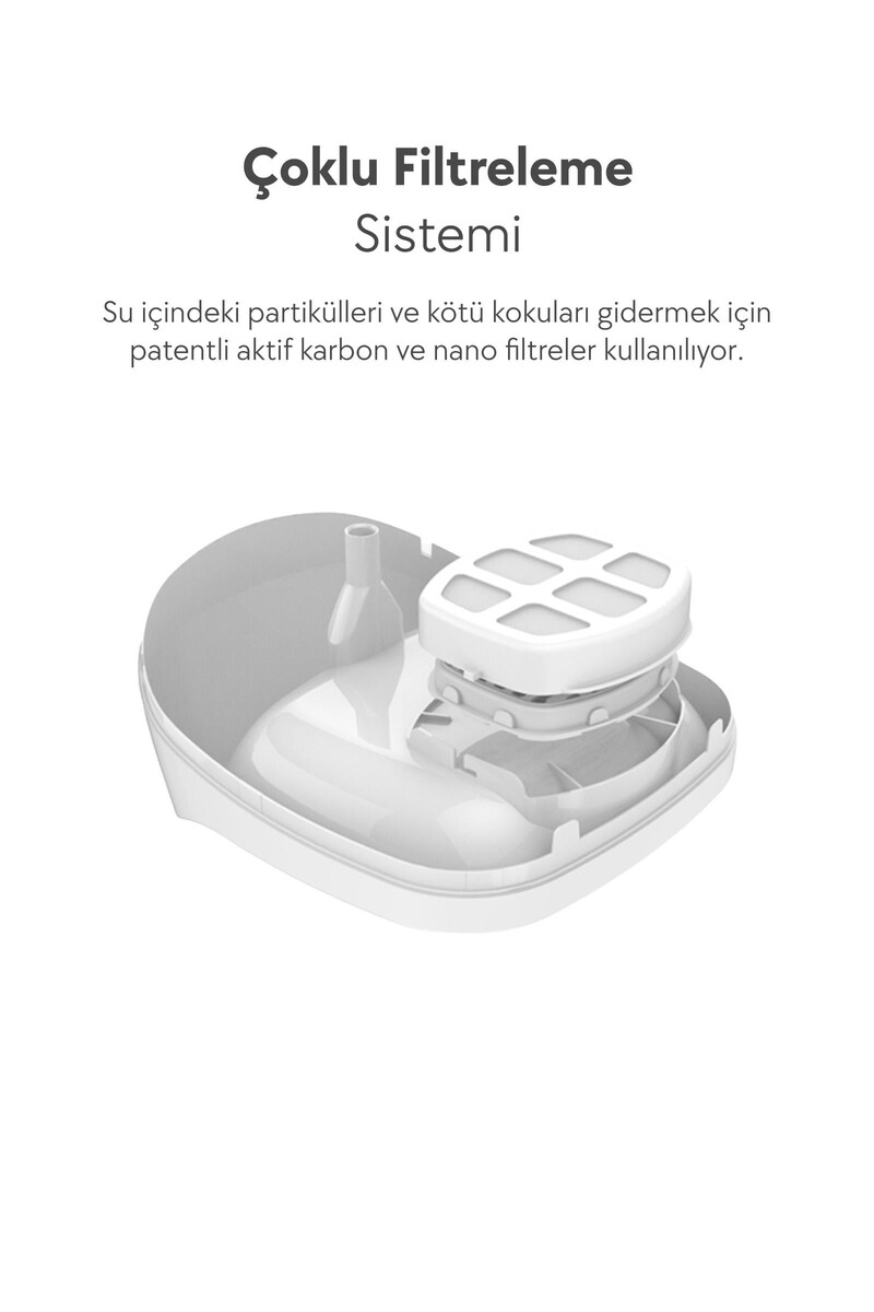 DOGNESS D01 AKILLI SU PINARI 2LT-SESSİZ MOTOR,FİLTRELİ - Thumbnail