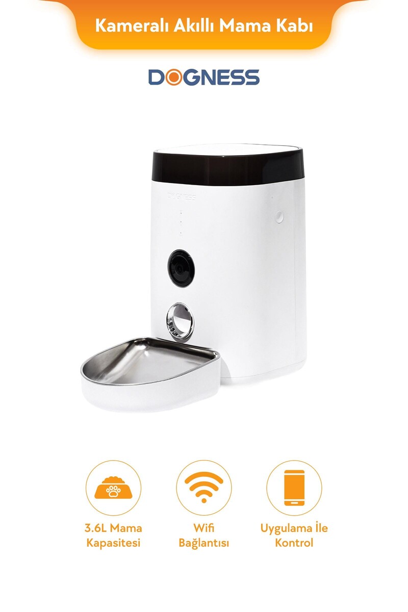  - DOGNESS F10A AKILLI OTOMATİK MAMA KABI-KAMERA KONTROLLÜ 3.6 LT