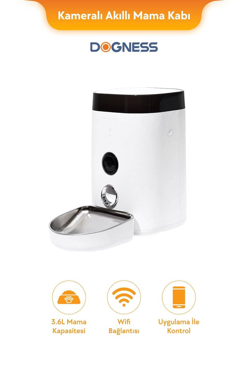 DOGNESS F10A AKILLI OTOMATİK MAMA KABI-KAMERA KONTROLLÜ 3.6 LT