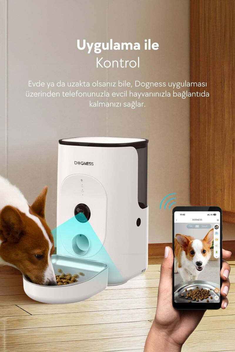 DOGNESS ROVER F15 OTOMATİK MAMA KABI 4 LT ÇELİK