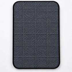  - ELEKLİ KEDİ TUVALETİ PASPASI KAUÇUK GRİ 60X90