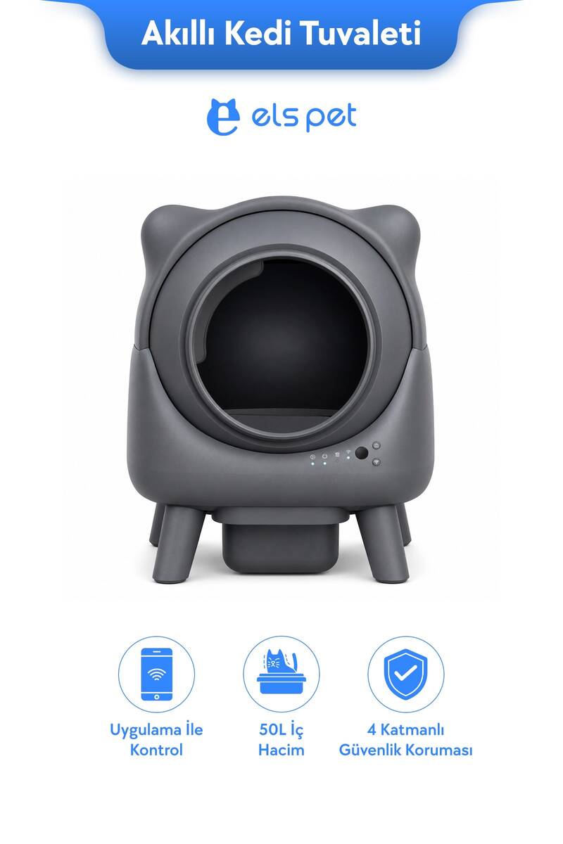 ELS PET SEVİMLİ OTOMATİK KEDİ TUVALETİ
