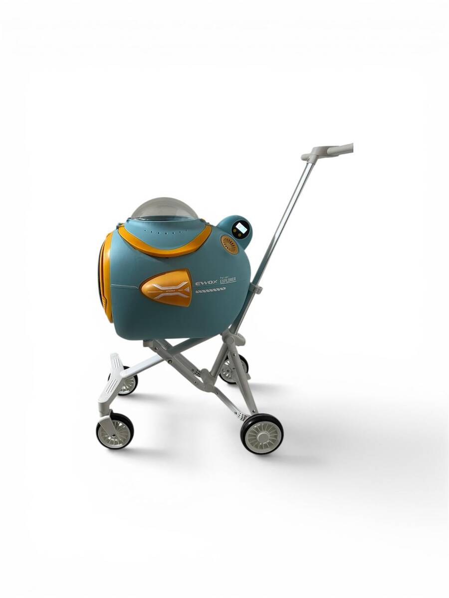EWOX EVCİL HAYVAN ARABASI ASTRONOT FANLI MAVİ