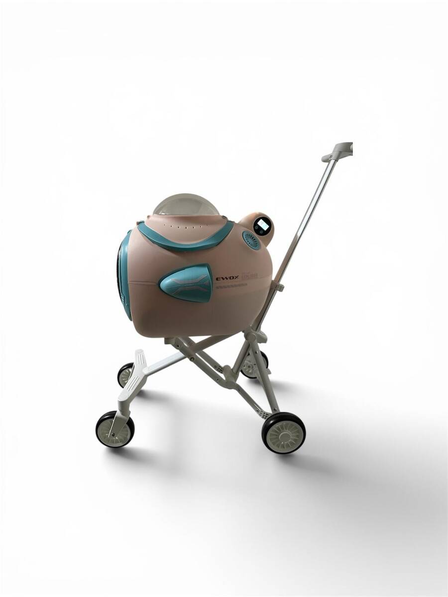 EWOX EVCİL HAYVAN ARABASI ASTRONOT FANLI PEMBE