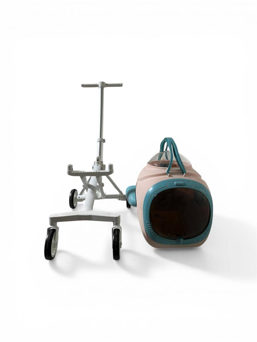 EWOX EVCİL HAYVAN ARABASI ASTRONOT FANLI PEMBE