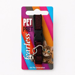 PETPRETTY - FEARLESS SİMLİ ELASTİK KEDİ TASMASI 20Lİ PAKET